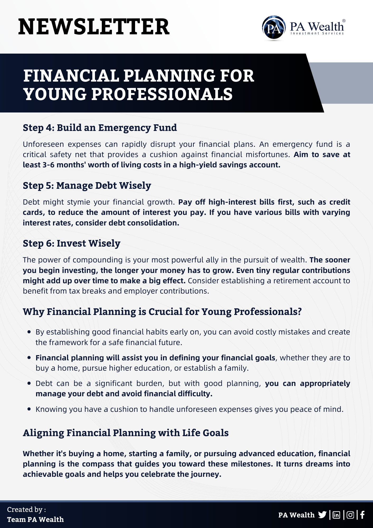 Financial Planning for Young Professionals: A Step-By-Step Guide