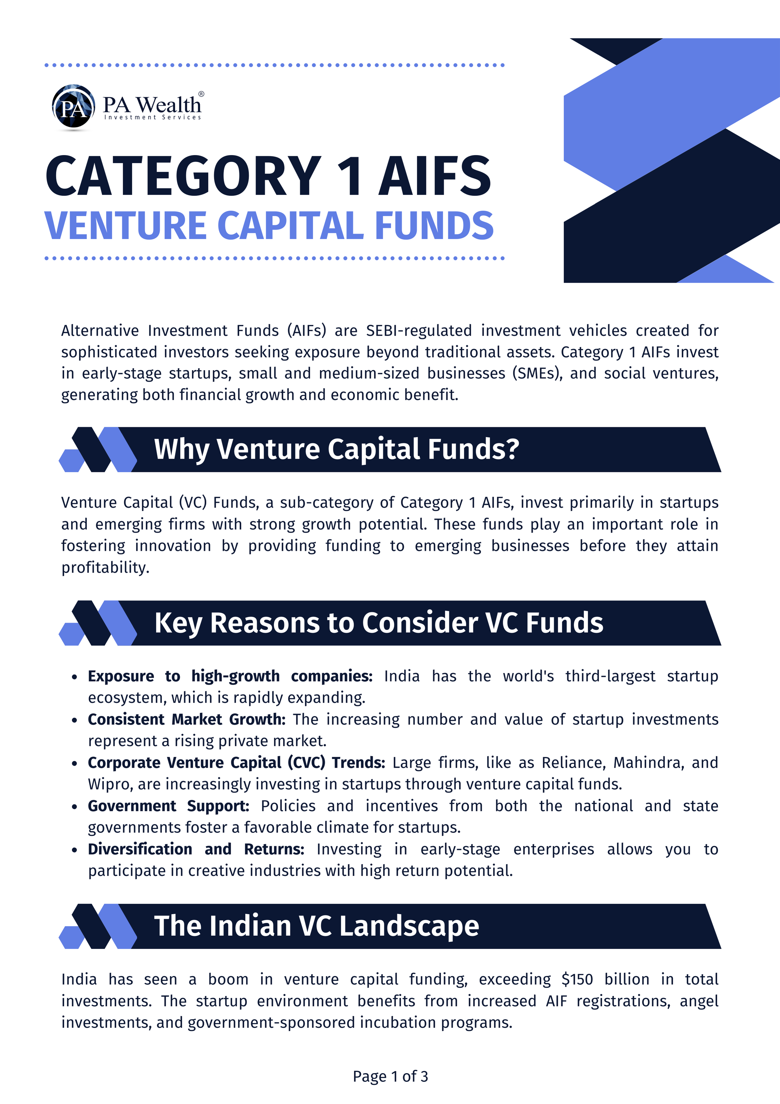 Venture Capital_PA Wealth_CAT 1 AIF