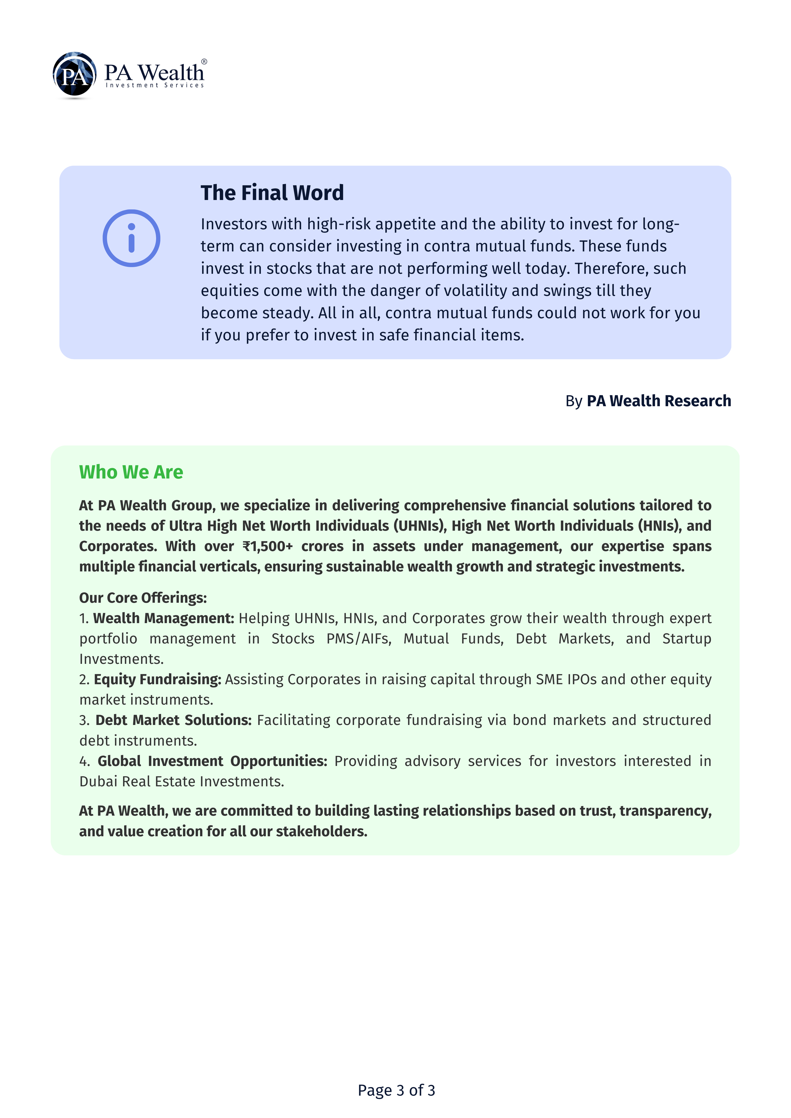 Contra Mutual Fund_PA Wealth