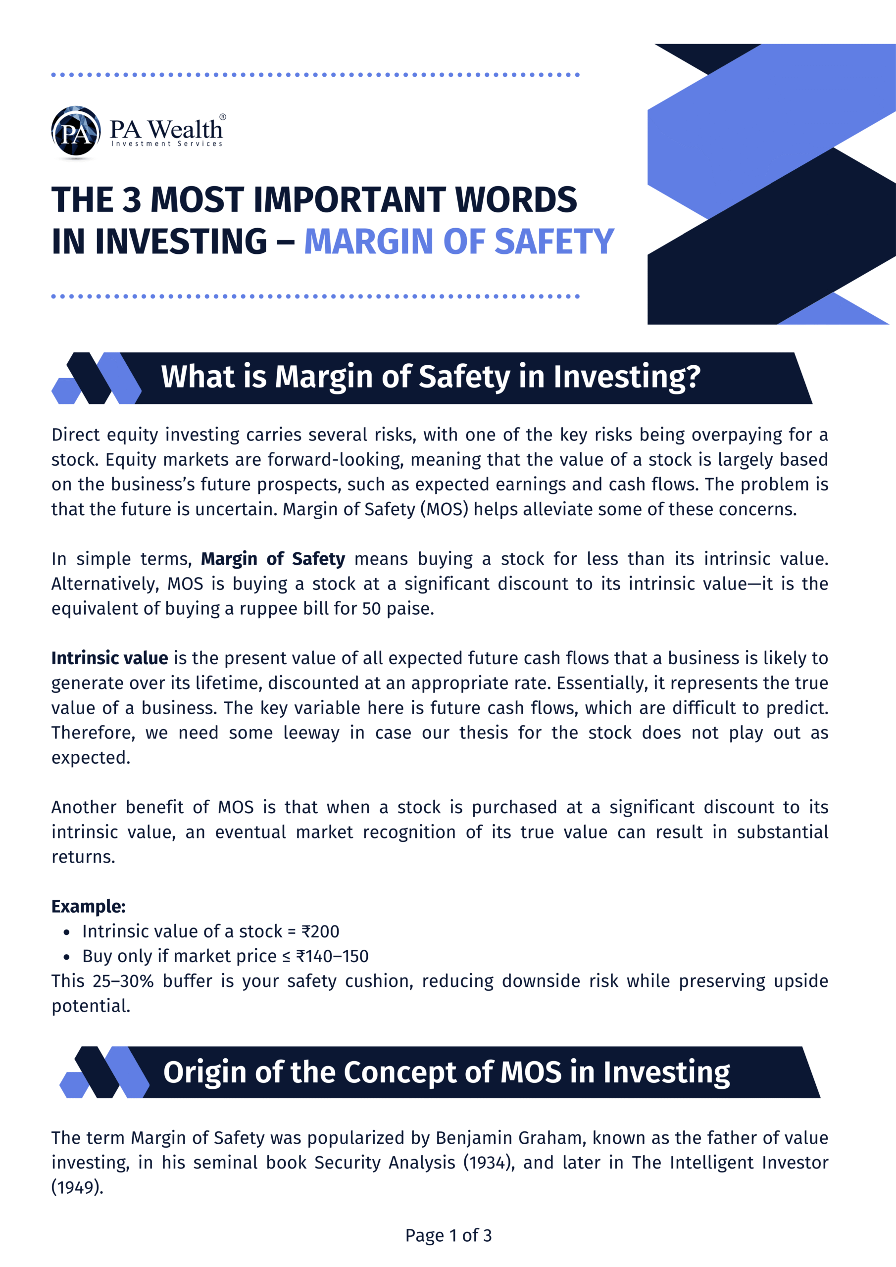Margin of Safety
